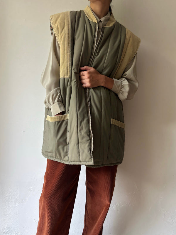 SOLD   / Vintage quilting vest.