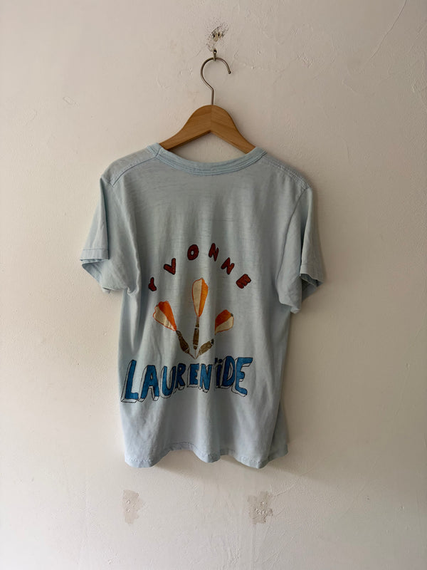70's Yvonne's Hand Painted Darts Tee.