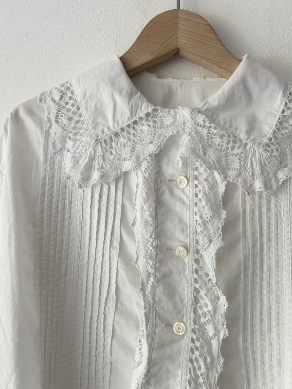 Antique French lace blouse.