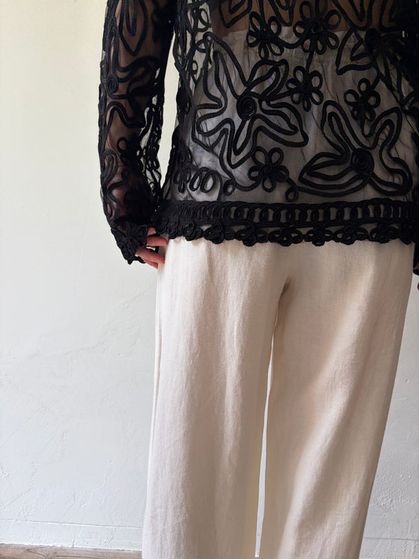 Black Lace Top.
