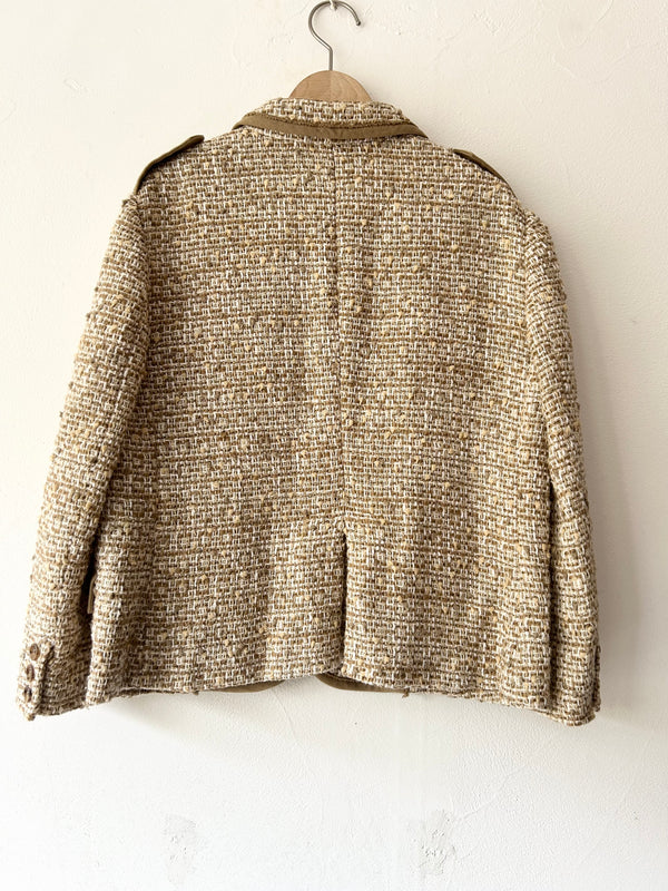 MIUMIU Beige tweed jacket.