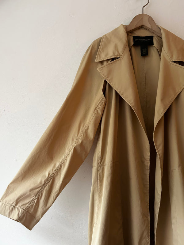 DONN AKARAN trench coat.