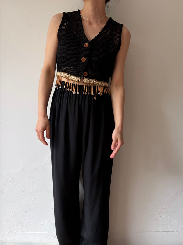 80's-90's Summer Fringe Vest.