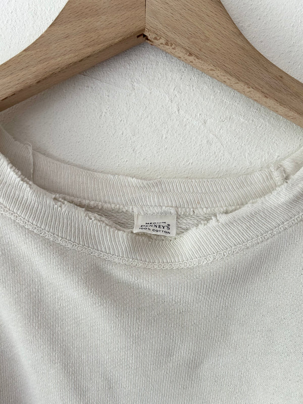 60's PENNYS boro white sweat.