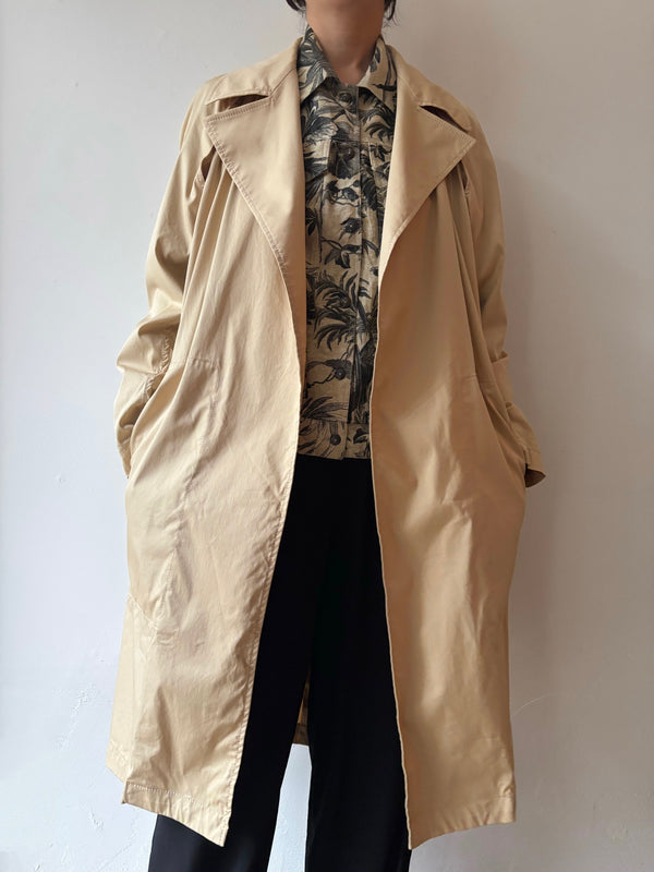 DONN AKARAN trench coat.