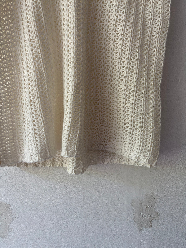 White Ramie Cotton Top