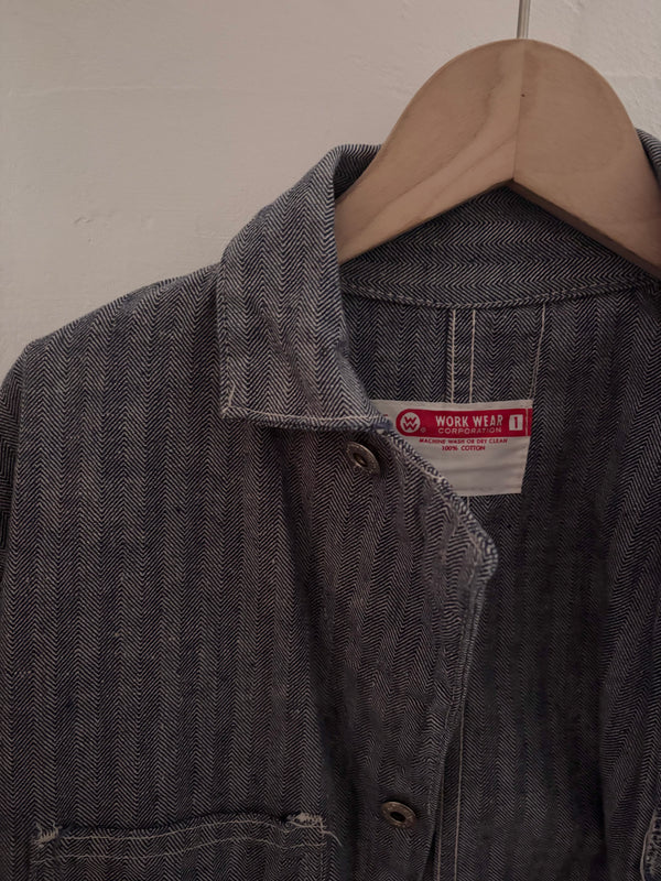 60's Raw-cut Hem Work Jacket.