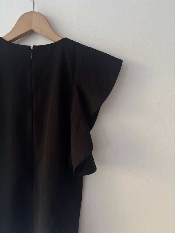 CELINE Black Cotton Blouse. By Phoebe Philo Archive.