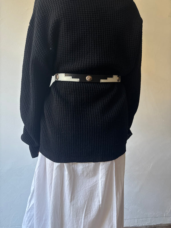 60's Black Knit Cardigan