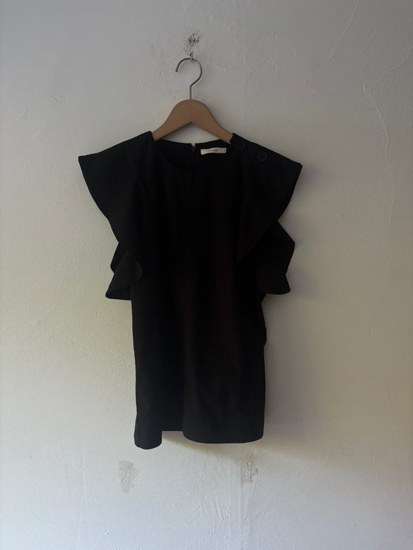 CELINE Black Cotton Blouse. By Phoebe Philo Archive.