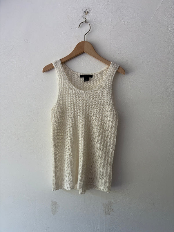 White Ramie Cotton Top