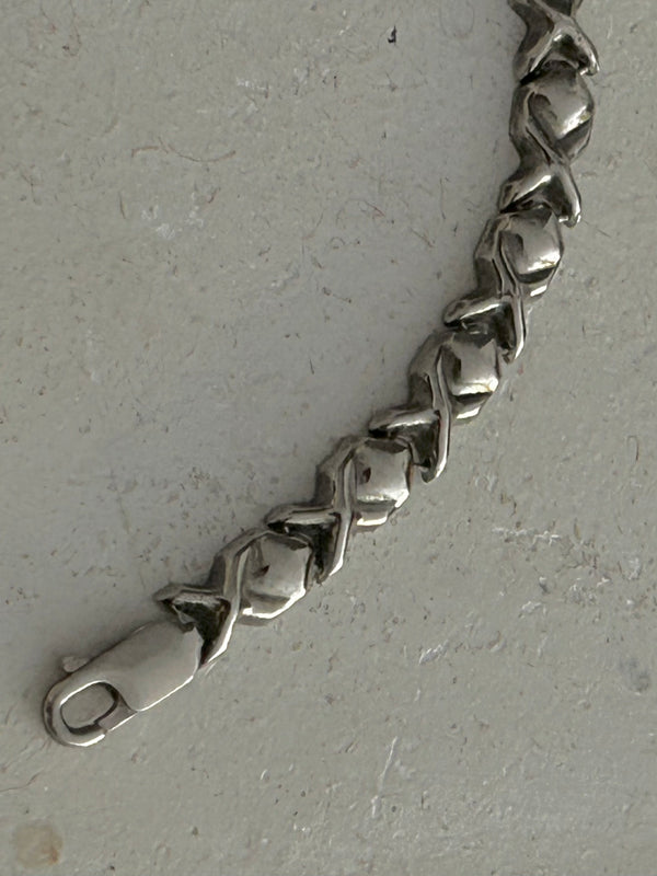 Vintage NEWYORK cross bracelet silver925.