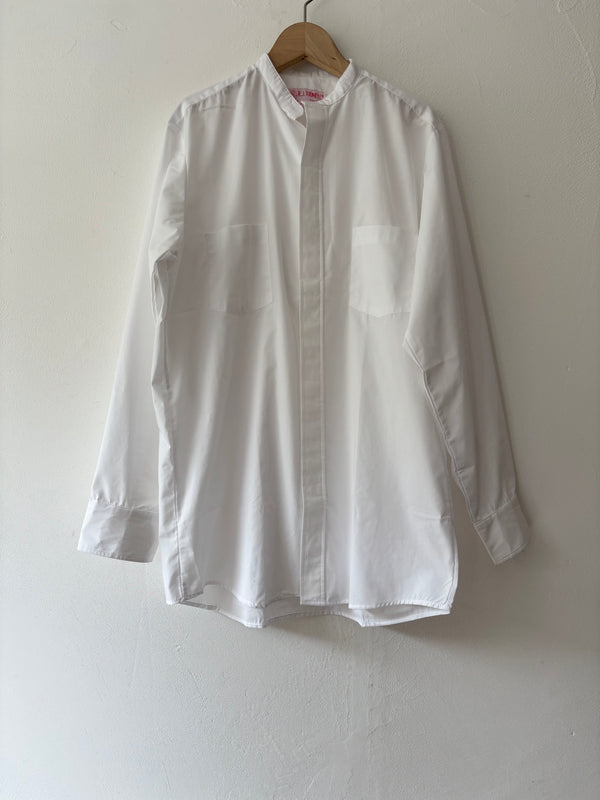 White cotton shirt dead stock made in U.S.A.