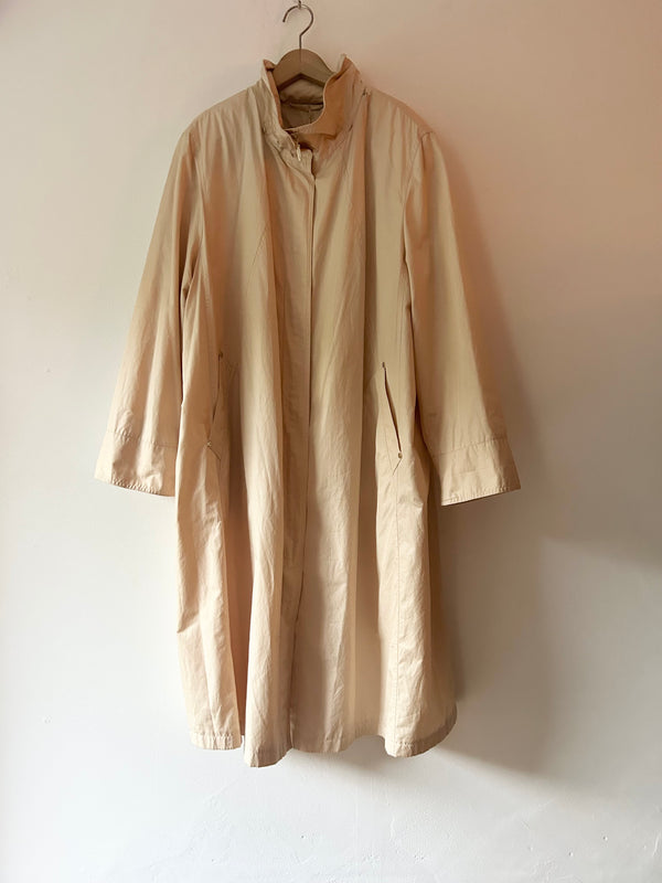 80' Cream Beige Coat.