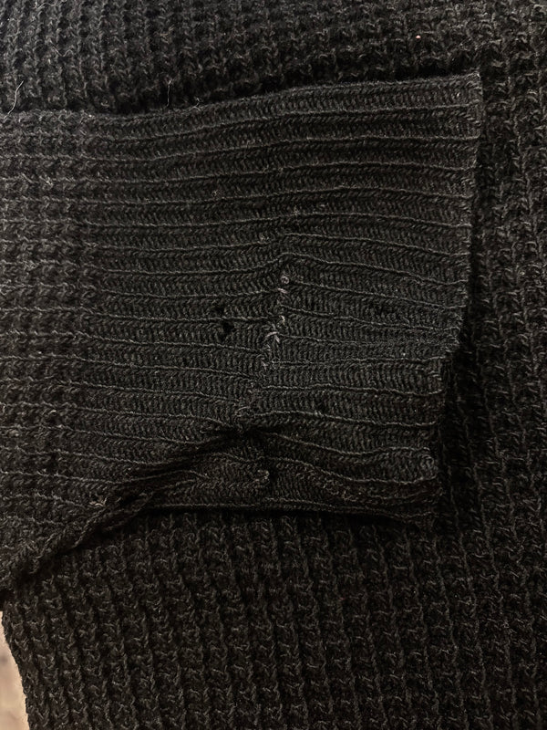 60's Black Knit Cardigan
