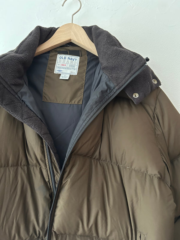 OLD NAVY Brown puffer jacket.