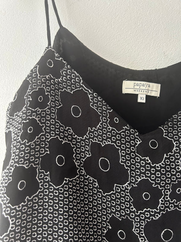 Flower print blouse.