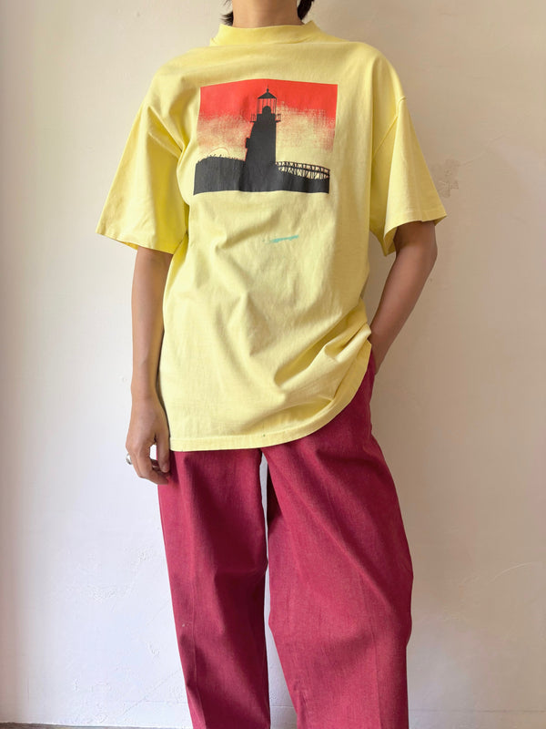 90' light house yellow tee.