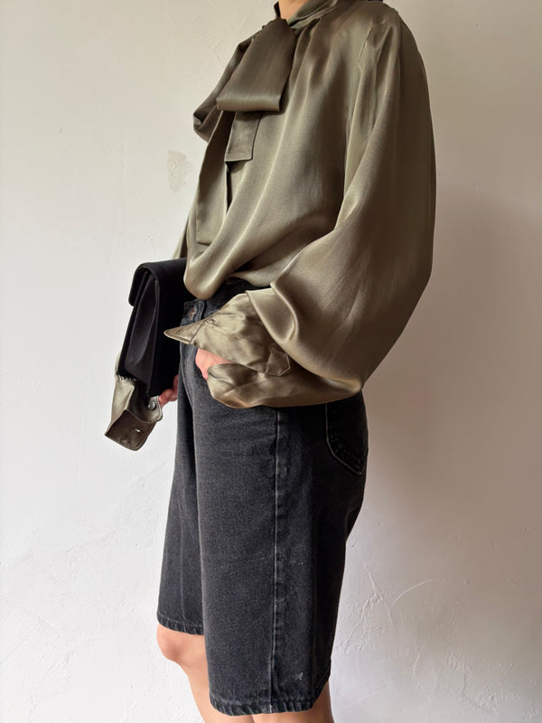 SAINT LAURENT Bow Tie Blouse