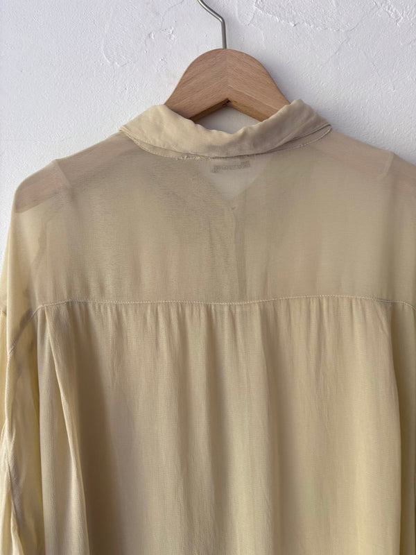 Over Sized Sheer Blouse.