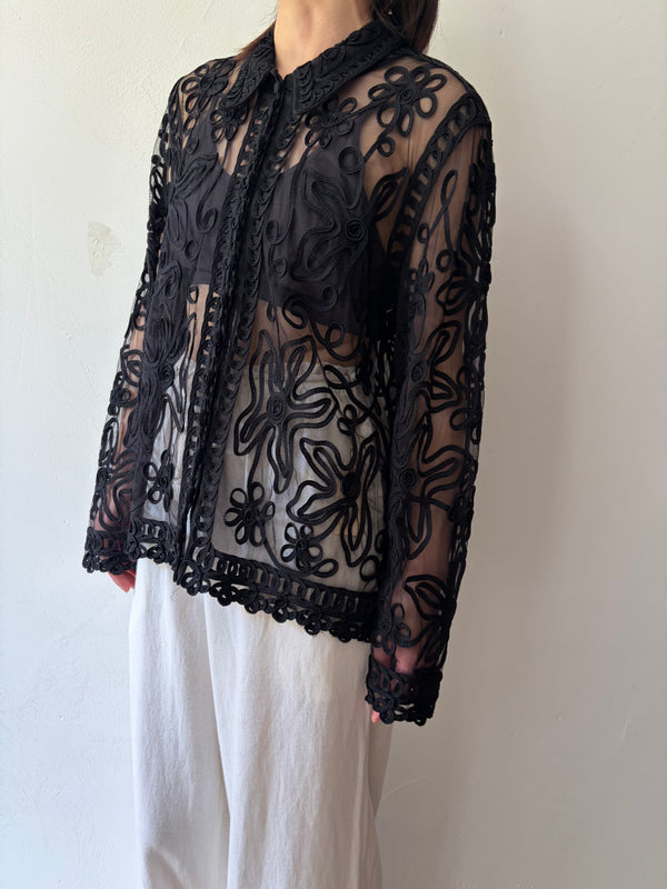 Black Lace Top.