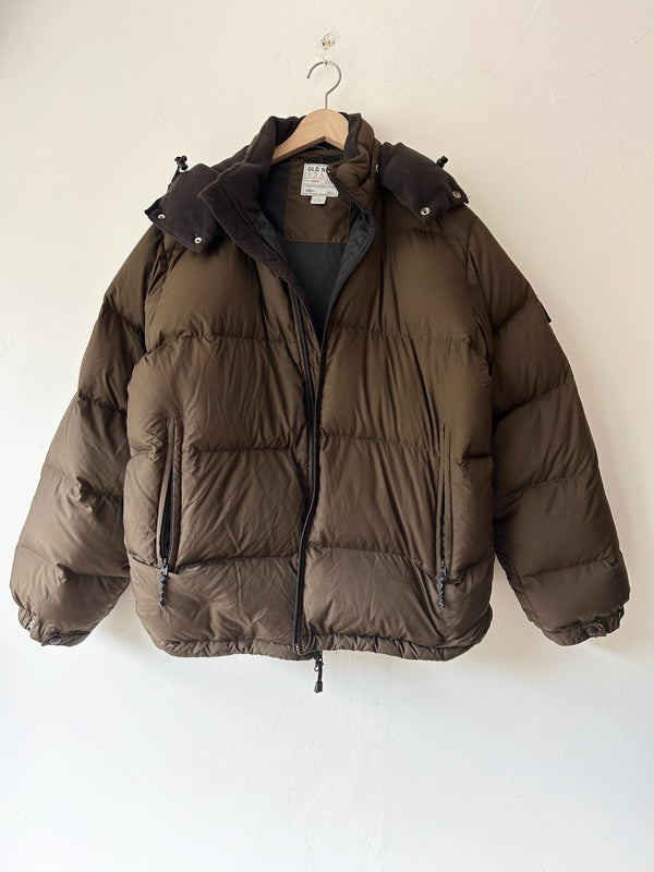 OLD NAVY Brown puffer jacket.