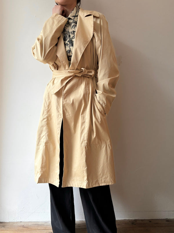 DONN AKARAN trench coat.
