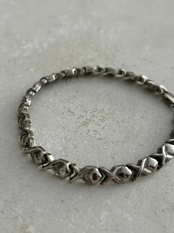 Vintage NEWYORK cross bracelet silver925.