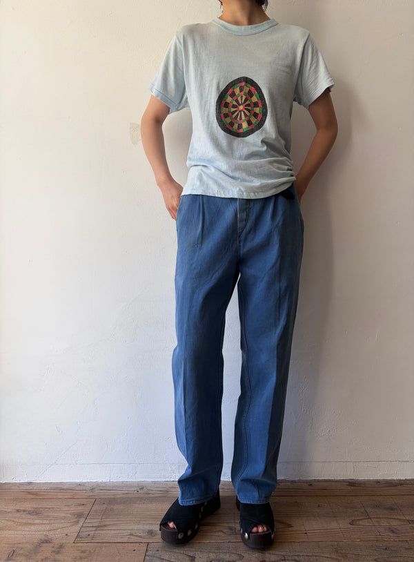 70's Yvonne's Hand Painted Darts Tee.