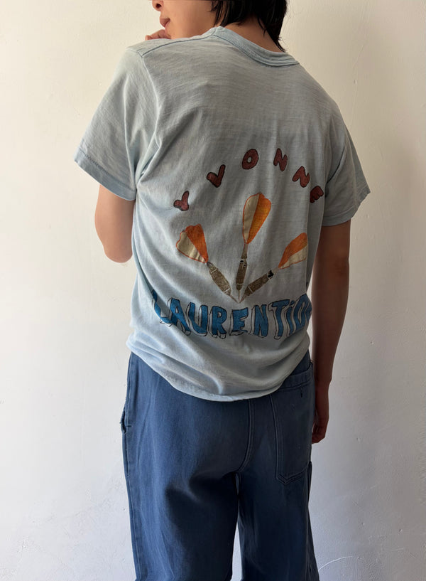 70's Yvonne's Hand Painted Darts Tee.