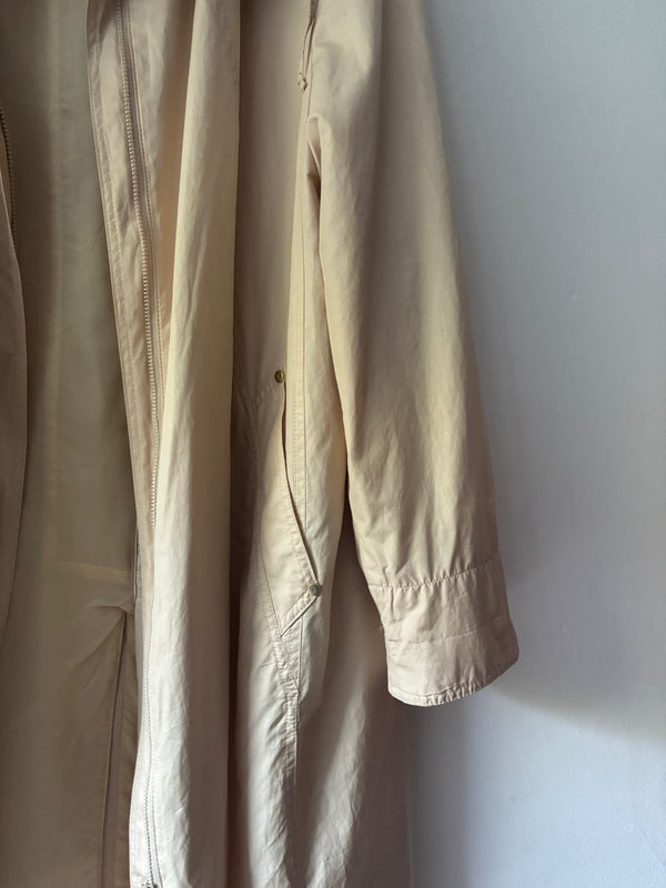 80' Cream Beige Coat.